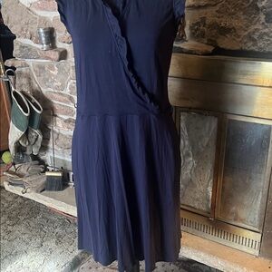 Boden Classic Navy Wrap Midi Dress